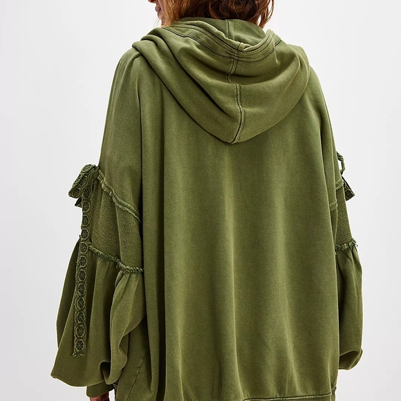 Free People Green Utility Jacket - Picture 3 of 4